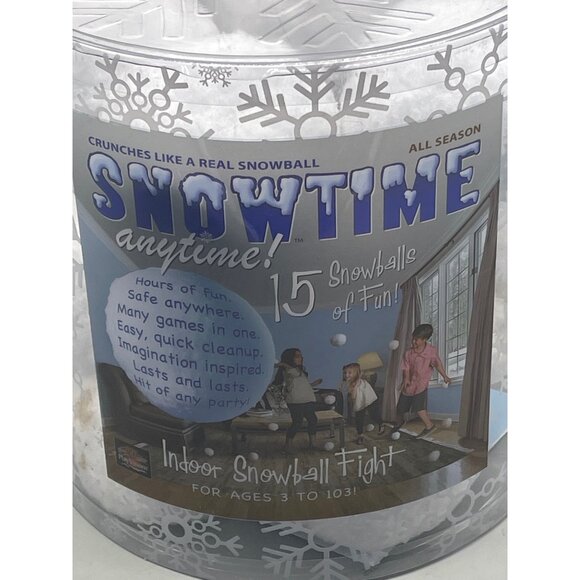 Snowtime anytime 15 snowballs indoor snowball fights easy cleanup ages 3 READ - Picture 6 of 6